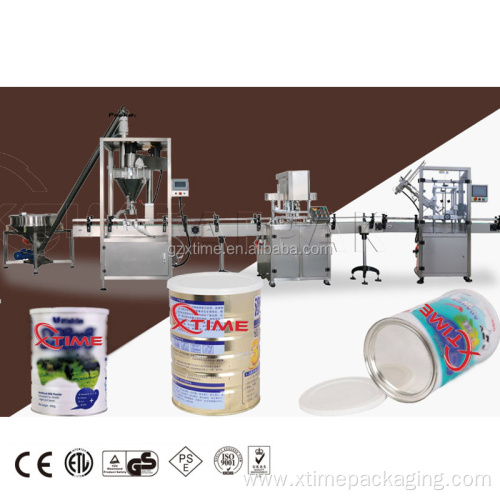 Glass Plastic Bottle Can Powder Filler Packing Machine